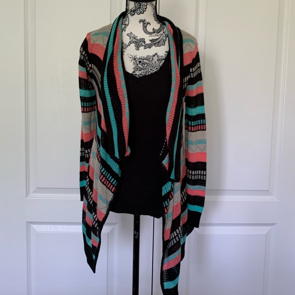 Multi coloured casual cardigan